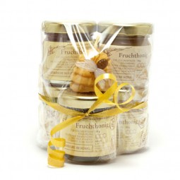Honig Geschenkidee mit Kerzchen (5x50g)